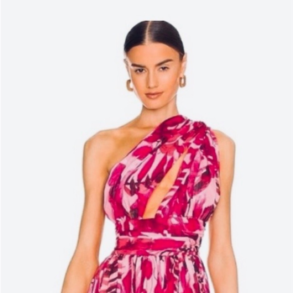 Bronx and Banco Camilla Maxi Dress in Fuchsia size medium